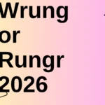 Wrung or Rungr