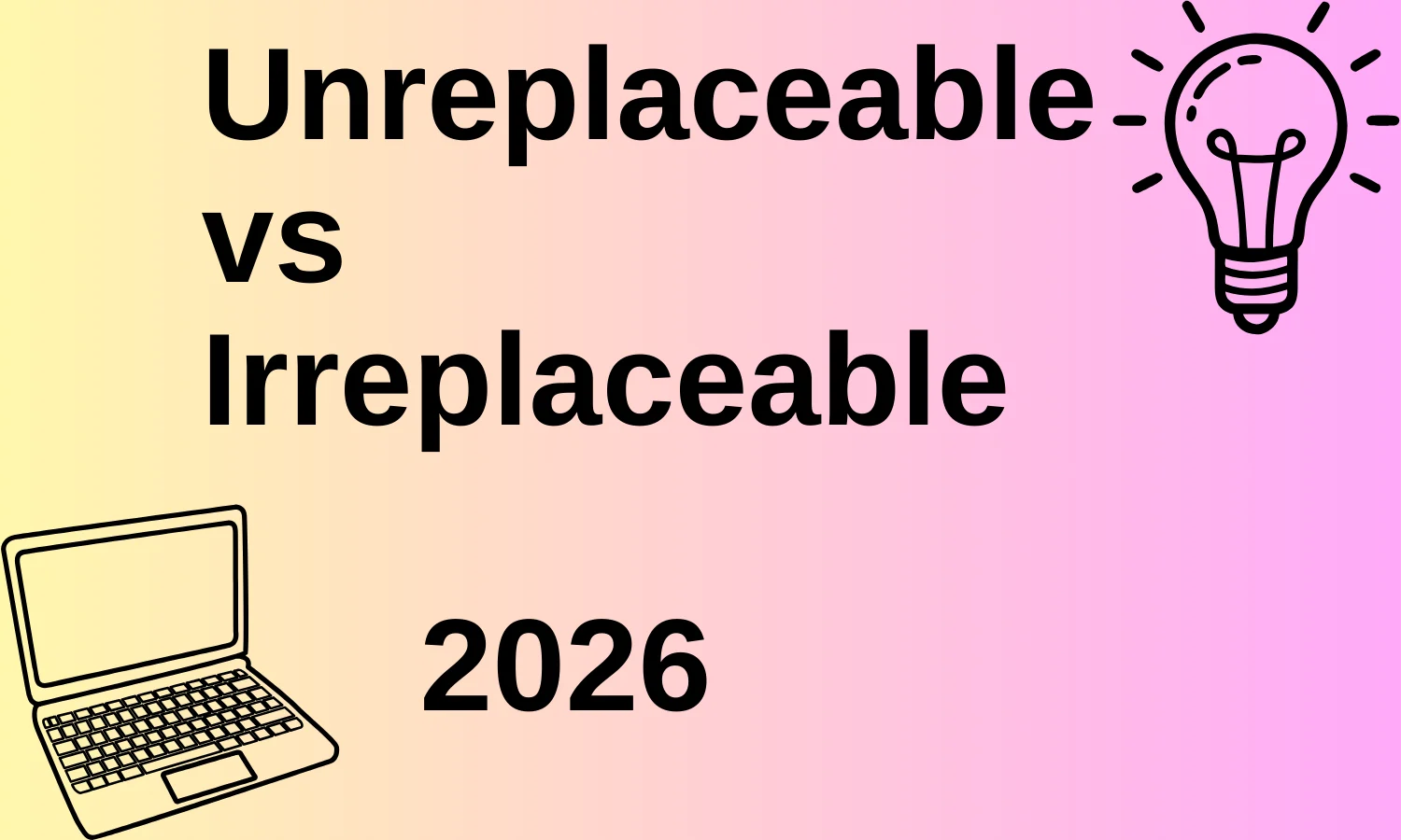 Unreplaceable vs Irreplaceable 2026