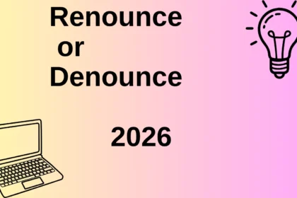 Renounce or Denounce