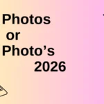 Photos or Photo’s