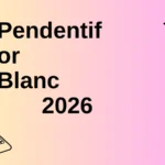 Pendentif or Blanc