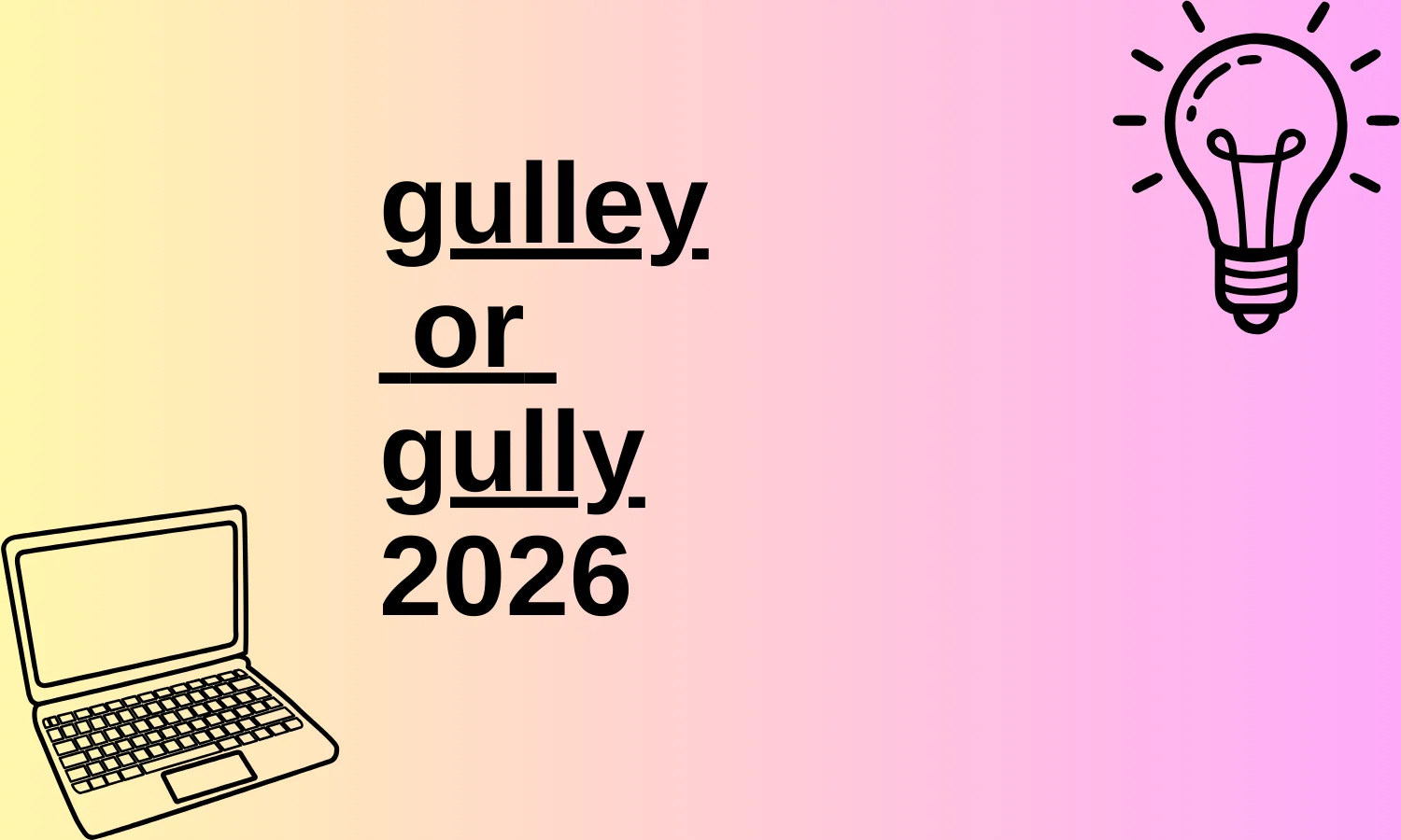 gulley or gully