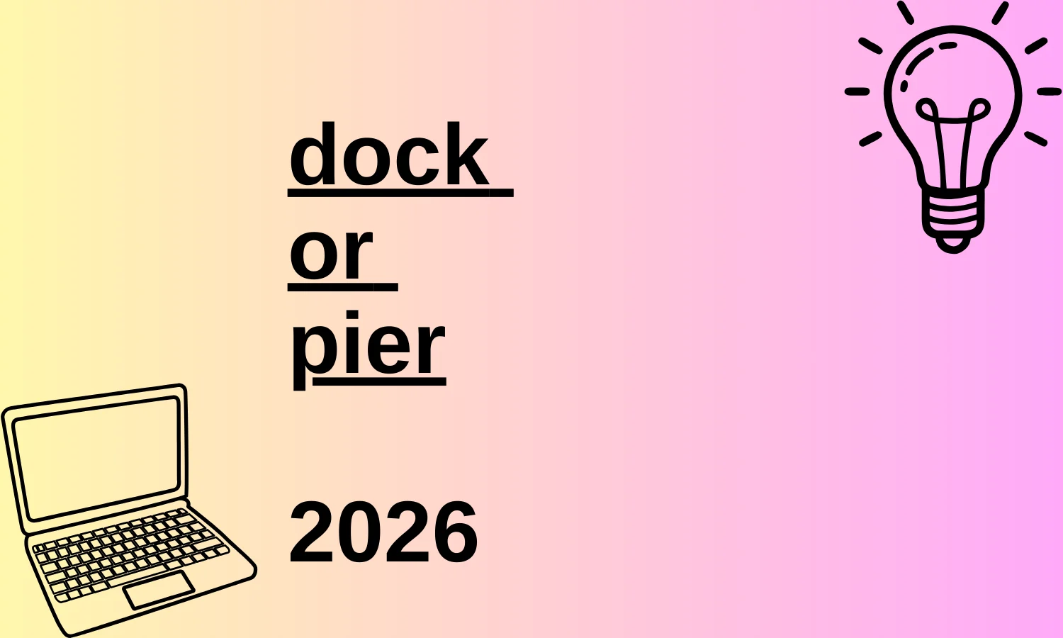 dock or pier
