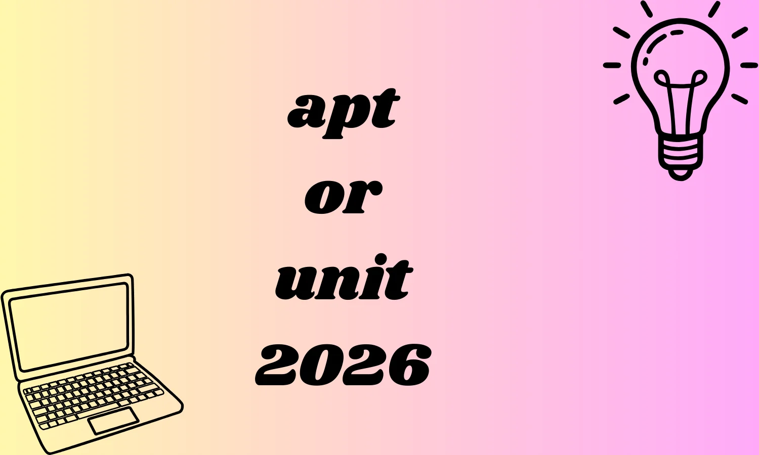 apt or unit