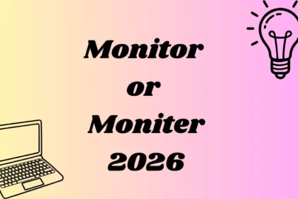Monitor or Moniter