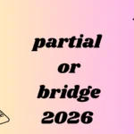 partial or bridge