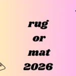 rug or mat