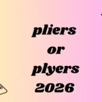 pliers or plyers