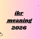 ikr meaning