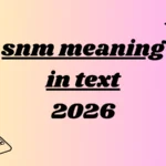 snm meaning in text
