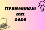 tty meaning in text