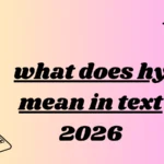 what does hy mean in text