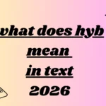 what does hyb mean in text