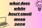 what does white heart emoji mean