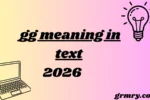 gg meaning in text
