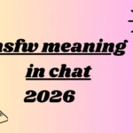 nsfw meaning in chat