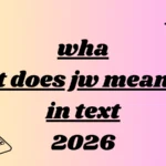 what does jw mean in text