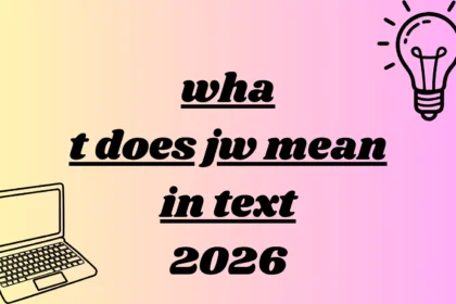 what does jw mean in text