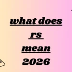 what does rs mean